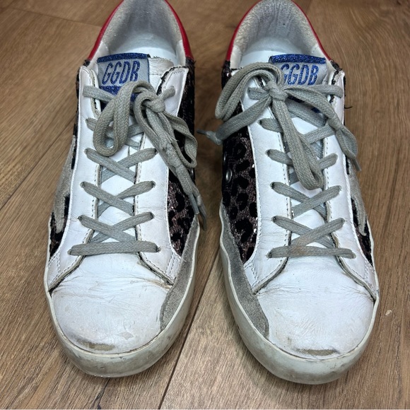 GOLDEN GOOSE Superstar leopard sequin sneakers - Size 37 / US 6.5 - 7 - Picture 7 of 11